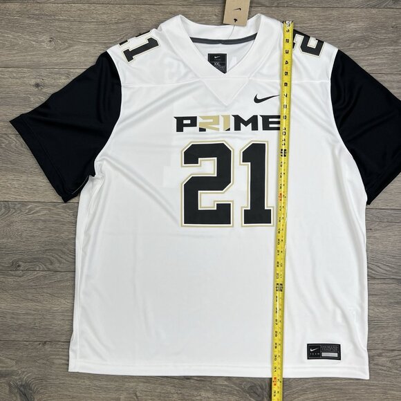 Nike Prime Sadeur Sanders Jersey Sz 2XL Mens White Prime 2.0 #21 Football - Picture 3 of 12